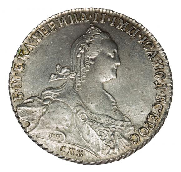 Rubel 1774 Katarzyna II Wielka Rosja Petersburg