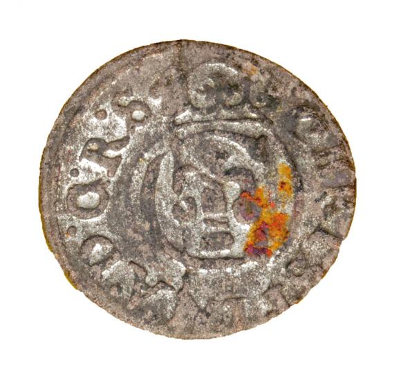 Szeląg 1647 Krystyna Waza Liwonia