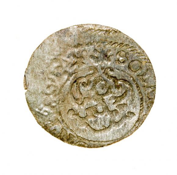 Szeląg 1654 Gustaw II Adolf Liwonia