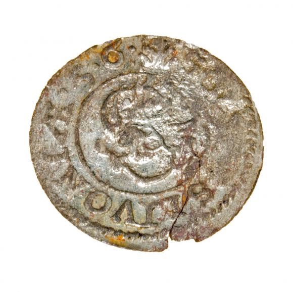 Szeląg 1656 Gustaw II Adolf Liwonia