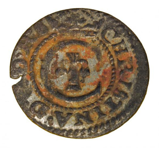 Szeląg 1639 Krystyna Waza Ryga