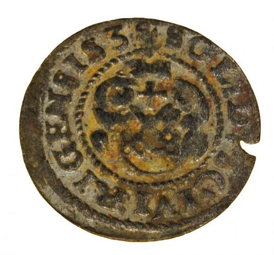 Szeląg 1639 Krystyna Waza Ryga