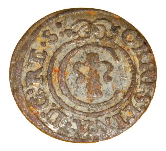 Szeląg 1646 Krystyna Waza Ryga