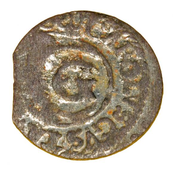 Szeląg 1655 Karol Gustaw Ryga