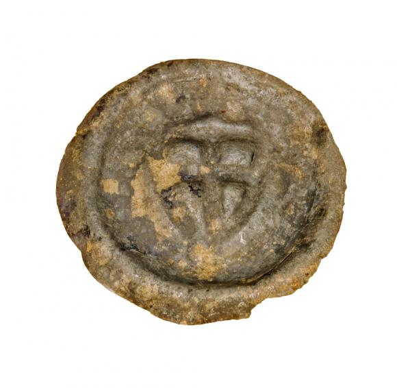 Brakteat 1307-1318 Zakon Krzyżacki Mała Tarcza