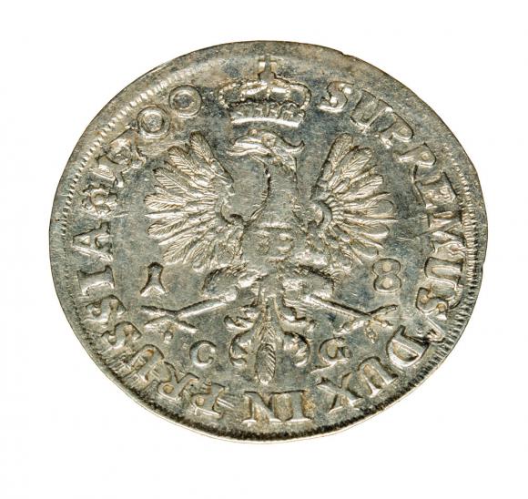 Ort 1700 Fryderyk III Brandenburski Prusy Królewiec