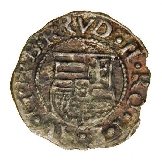 Denar 1583 Rudolf II Habsburg Węgry Kremnica