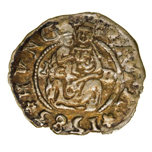 Denar 1583 Rudolf II Habsburg Węgry Kremnica