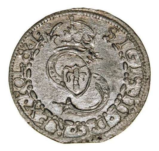 Szeląg 1607 Fryderyk i Wilhelm Kettler Księstwo Kurlandzkie Mitawa