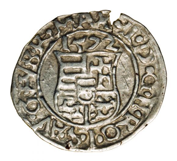 Denar 1572 Maksymilian II Habsburg Węgry Kremnica