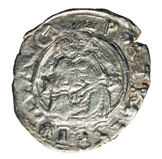 Denar 1581 Rudolf II Habsburg Węgry Kremnica