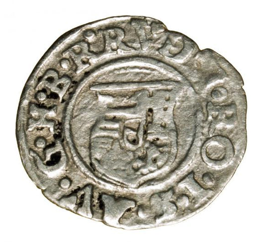 Denar 1588 Rudolf II Habsburg Węgry Kremnica