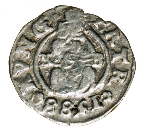 Denar 1588 Rudolf II Habsburg Węgry Kremnica