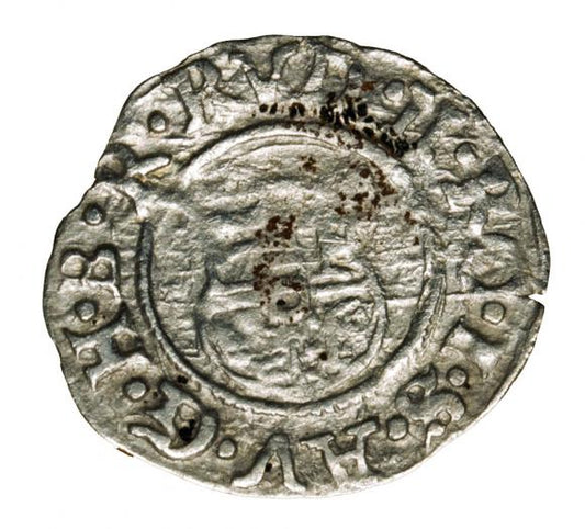 Denar 1596 Rudolf II Habsburg Węgry Kremnica