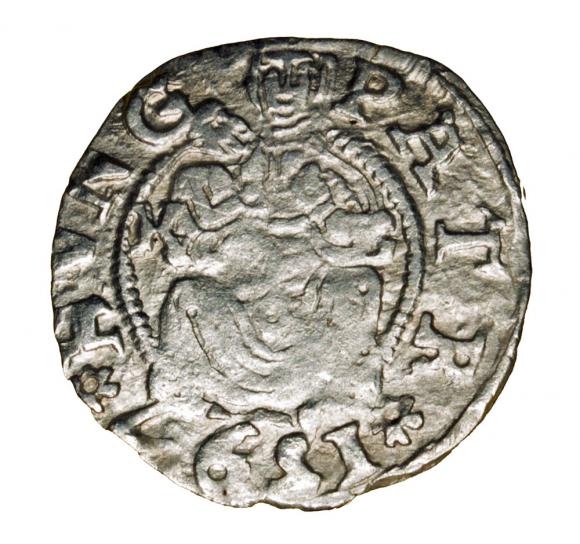 Denar 1597 Rudolf II Habsburg Węgry Kremnica