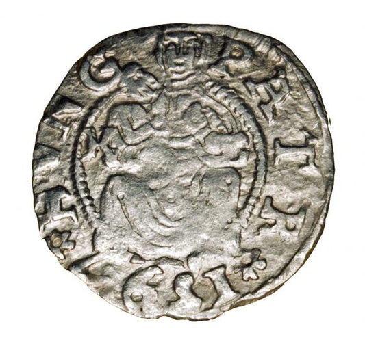 Denar 1597 Rudolf II Habsburg Węgry Kremnica