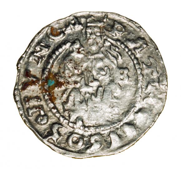 Denar 1605 Rudolf II Habsburg Węgry Kremnica