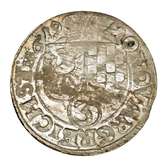 3 krajcary 1619 Jan Krystian Jerzy Rudolf Księstwo Brzesko-Legnicko-Wołowskie Złoty Stok