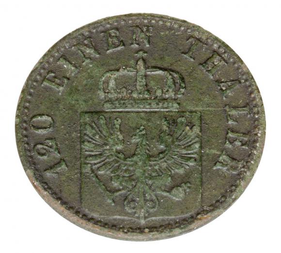 3 fenigi 1867 Wilhelm I Hohenzollern Prusy Berlin