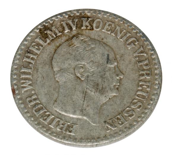 1 silber grosz 1854 Fryderyk Wilhelm IV Prusy Berlin