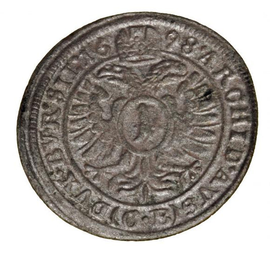 1 krajcar 1698 Leopold I Habsburg Brzeg