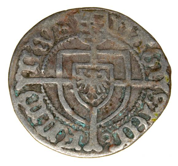 Grosz 1498-1510 Fryderyk Saski Zakon Krzyżacki