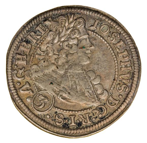 3 krajcary 1711 Józef I Habsburg Śląsk Wrocław