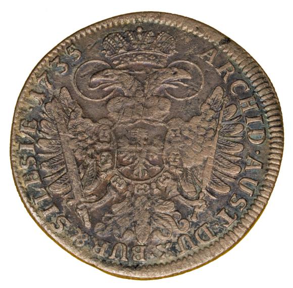 15 krajcarów 1735 Karol VI Habsburg Śląsk Wrocław