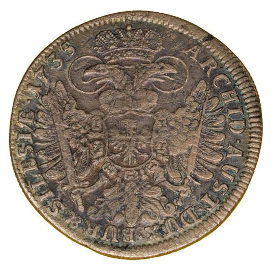 15 krajcarów 1735 Karol VI Habsburg Śląsk Wrocław