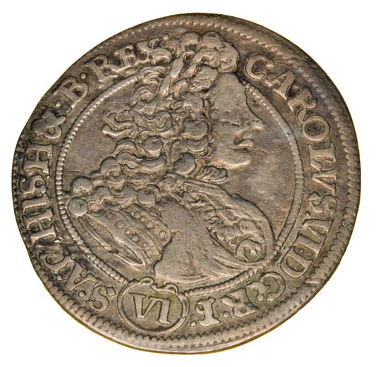 6 krajcarów 1712 Karol VI Habsburg Śląsk Wrocław
