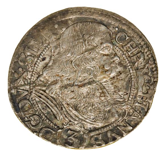 3 krajcary 1670 Chrystian Wołowski Księstwo Brzesko-Legnicko-Wołowskie Brzeg