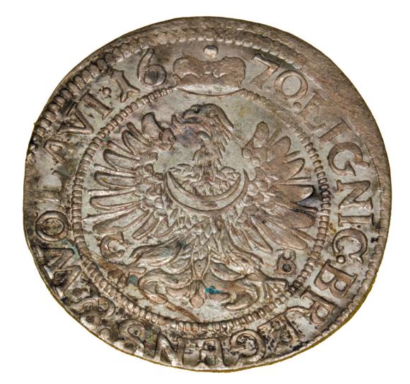 3 krajcary 1670 Chrystian Wołowski Księstwo Brzesko-Legnicko-Wołowskie Brzeg