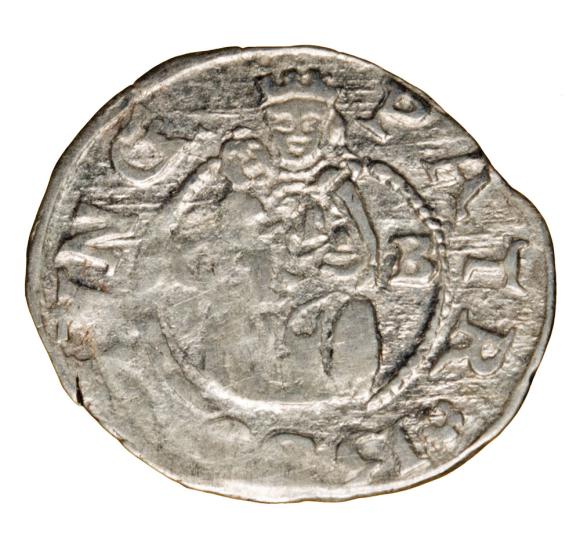 Denar 1589 Rudolf II Habsburg Węgry Kremnica