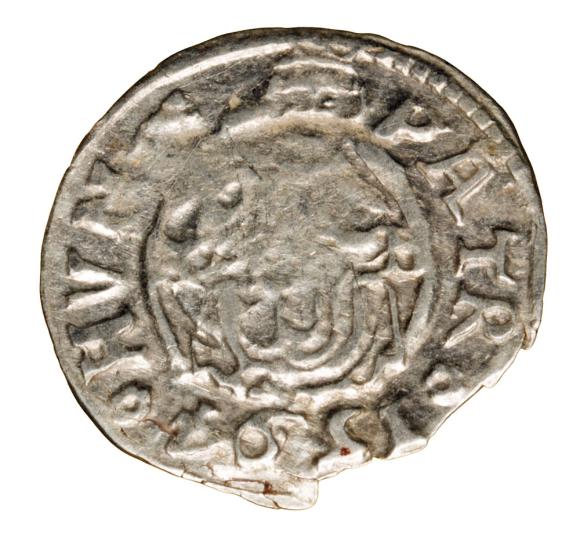 Denar 1594 Rudolf II Habsburg Węgry Kremnica