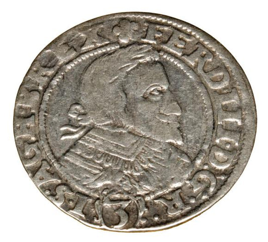 3 krajcary 1637 Ferdynand III Habsburg Śląsk Wrocław