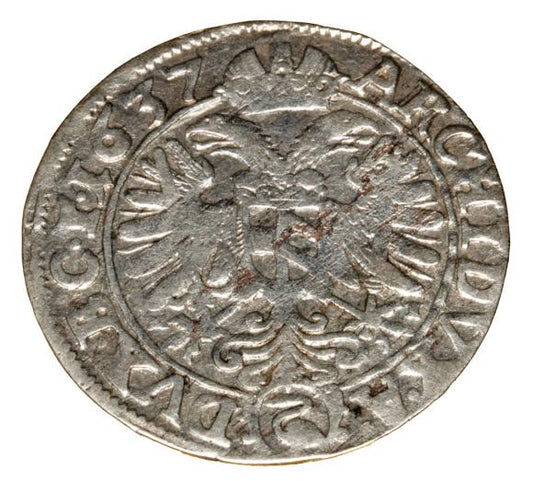 3 krajcary 1637 Ferdynand III Habsburg Śląsk Wrocław