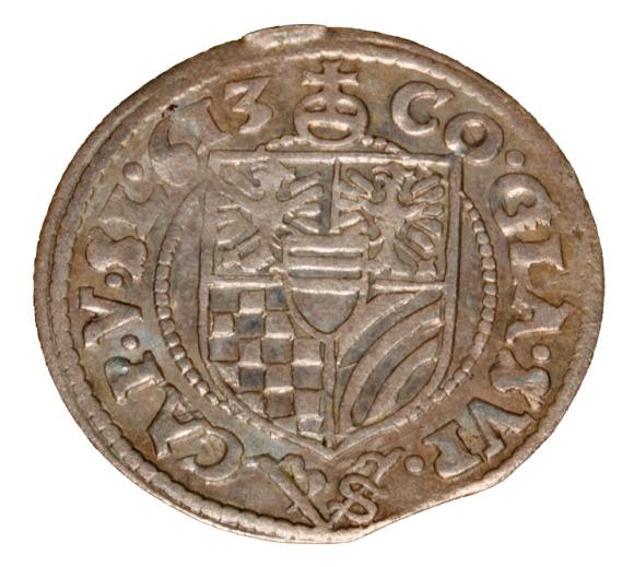 3 krajcary 1613 Karol II Podiebradowicz Księstwo Ziębicko - Oleśnickie Oleśnica