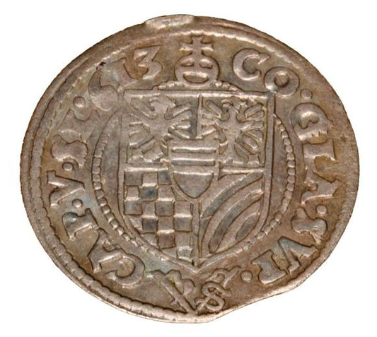 3 krajcary 1613 Karol II Podiebradowicz Księstwo Ziębicko - Oleśnickie Oleśnica