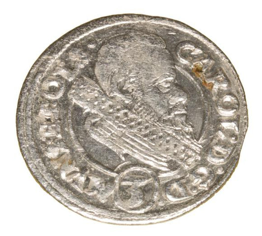 3 krajcary 1614 Karol II Podiebradowicz Księstwo Ziębicko - Oleśnickie Oleśnica