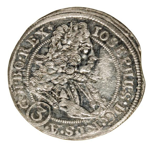 3 krajcary 1707 Józef I Habsburg Wrocław