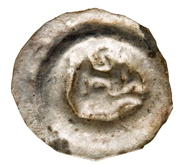 Brakteat Świdnica Dzik z literą S