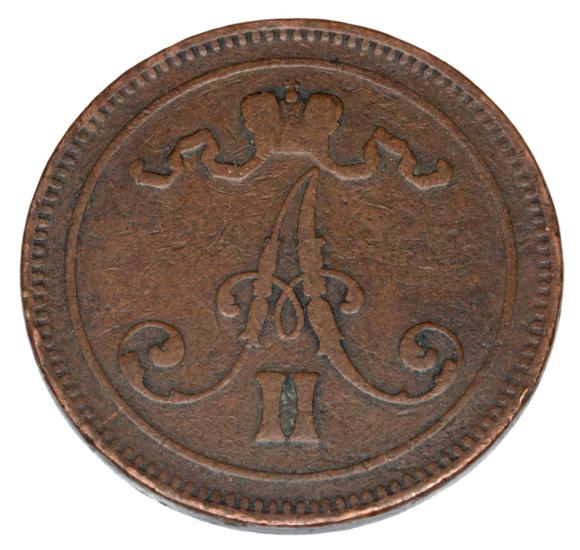 10 pennia 1866 Aleksander II Romanow Finlandia okupacja rosyjska Helsinki