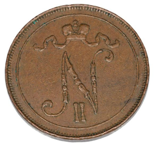 10 pennia 1914 Mikołaj II Romanow Finlandia okupacja rosyjska Helsinki