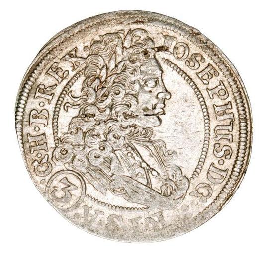 3 krajcary 1707 Józef I Habsburg Śląsk Brzeg