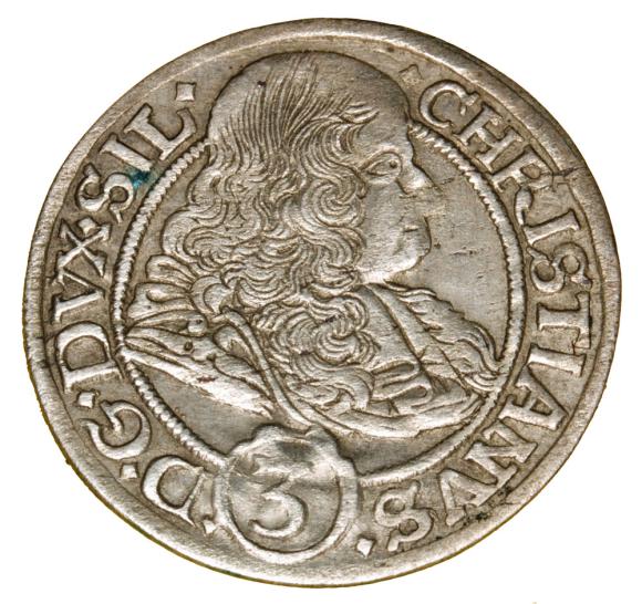 3 krajcary 1669 Chrystian Wołowski Księstwo Brzesko-Legnicko-Wołowskie Brzeg