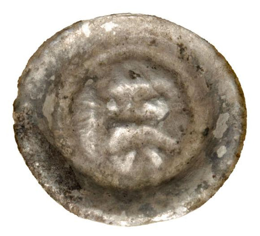 Brakteat Strzałów Stralsund proporzec kula i strzała