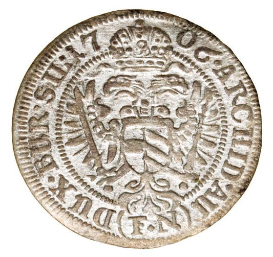 3 krajcary 1706 Józef I Habsburg Śląsk Wrocław