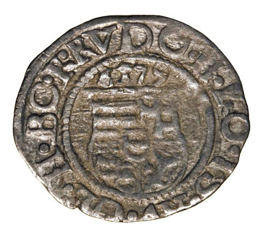 Denar 1579 Rudolf II Habsburg Węgry Kremnica