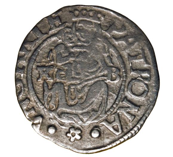 Denar 1579 Rudolf II Habsburg Węgry Kremnica