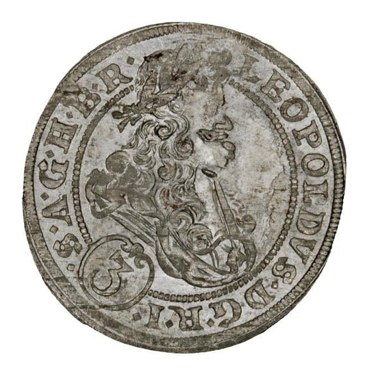 3 krajcary 1696 Leopold I Habsburg Brzeg